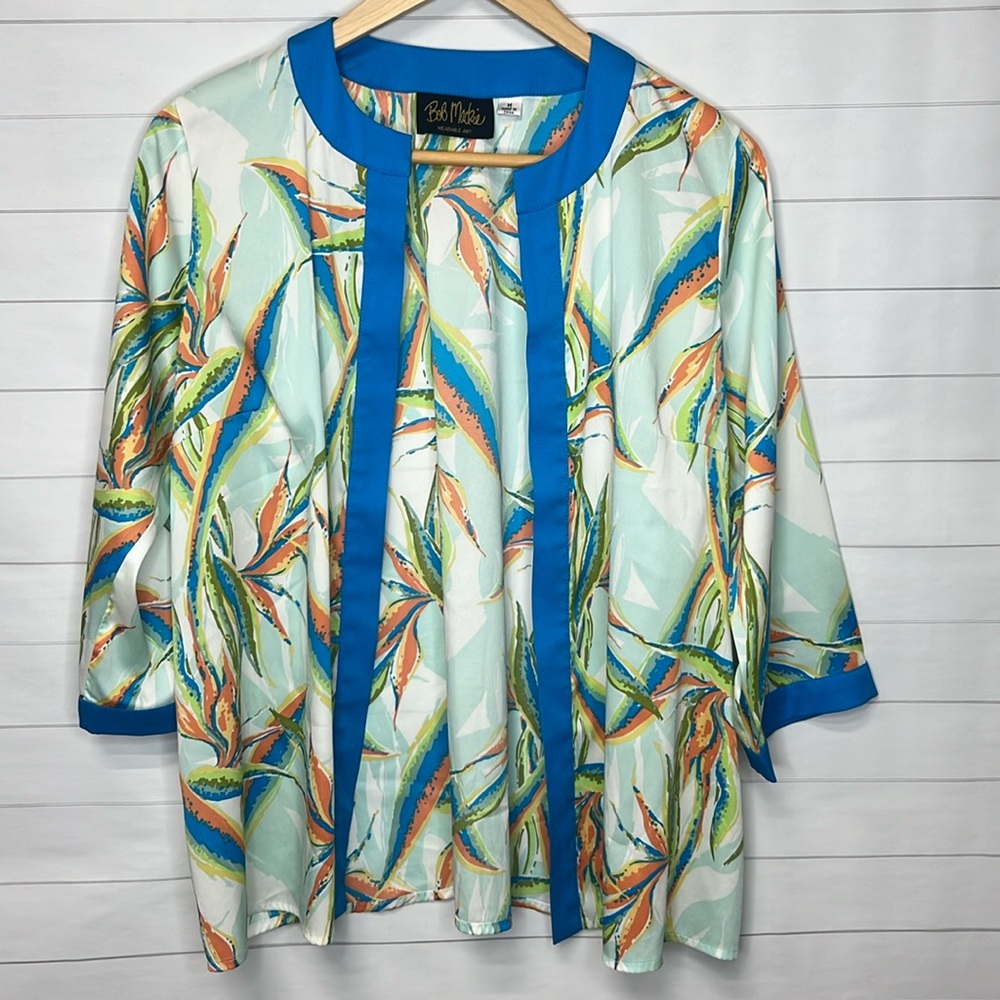 Bob Mackie Tropical Cardigan - Medium
